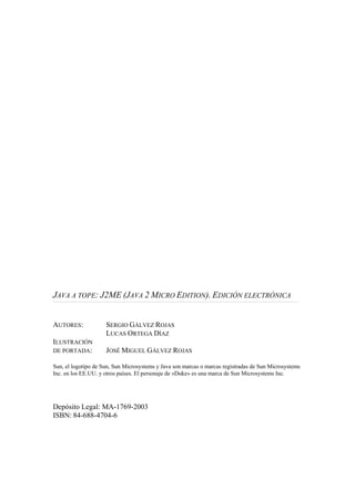 Java a tope: J2ME Java2 Micro Edition | PDF