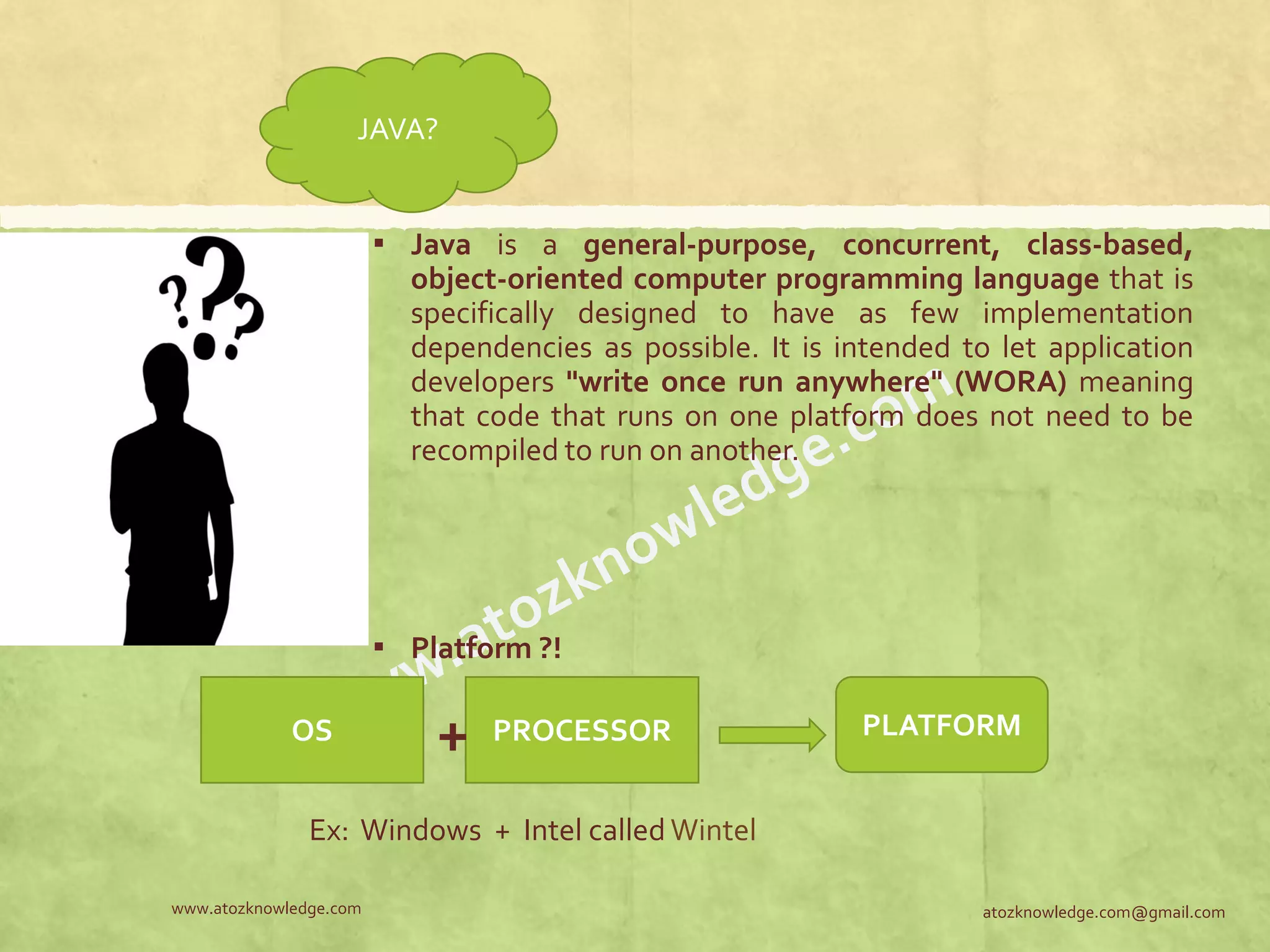 Java introduction with JVM architecture | PDF | Programming Languages ...