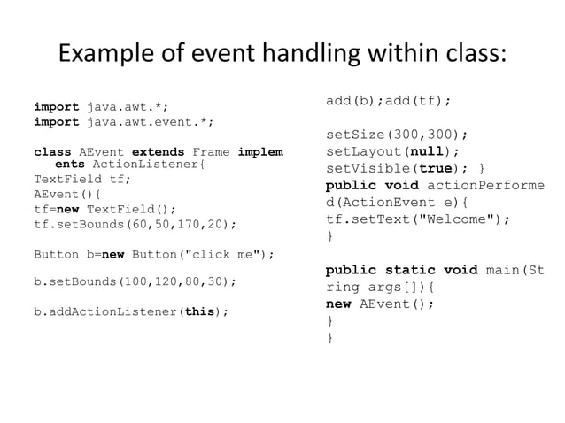 object oriented programming examples | PPT