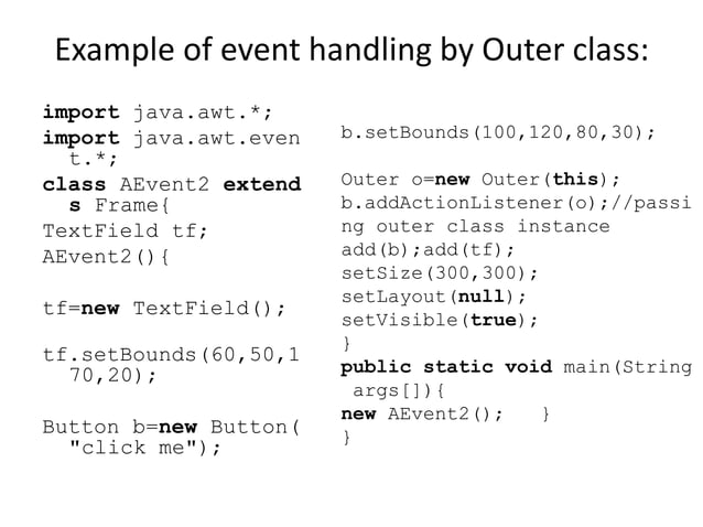 object oriented programming examples | PPT