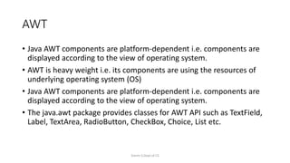 The Concept of Abstract Window Took Kit In Java | PPT