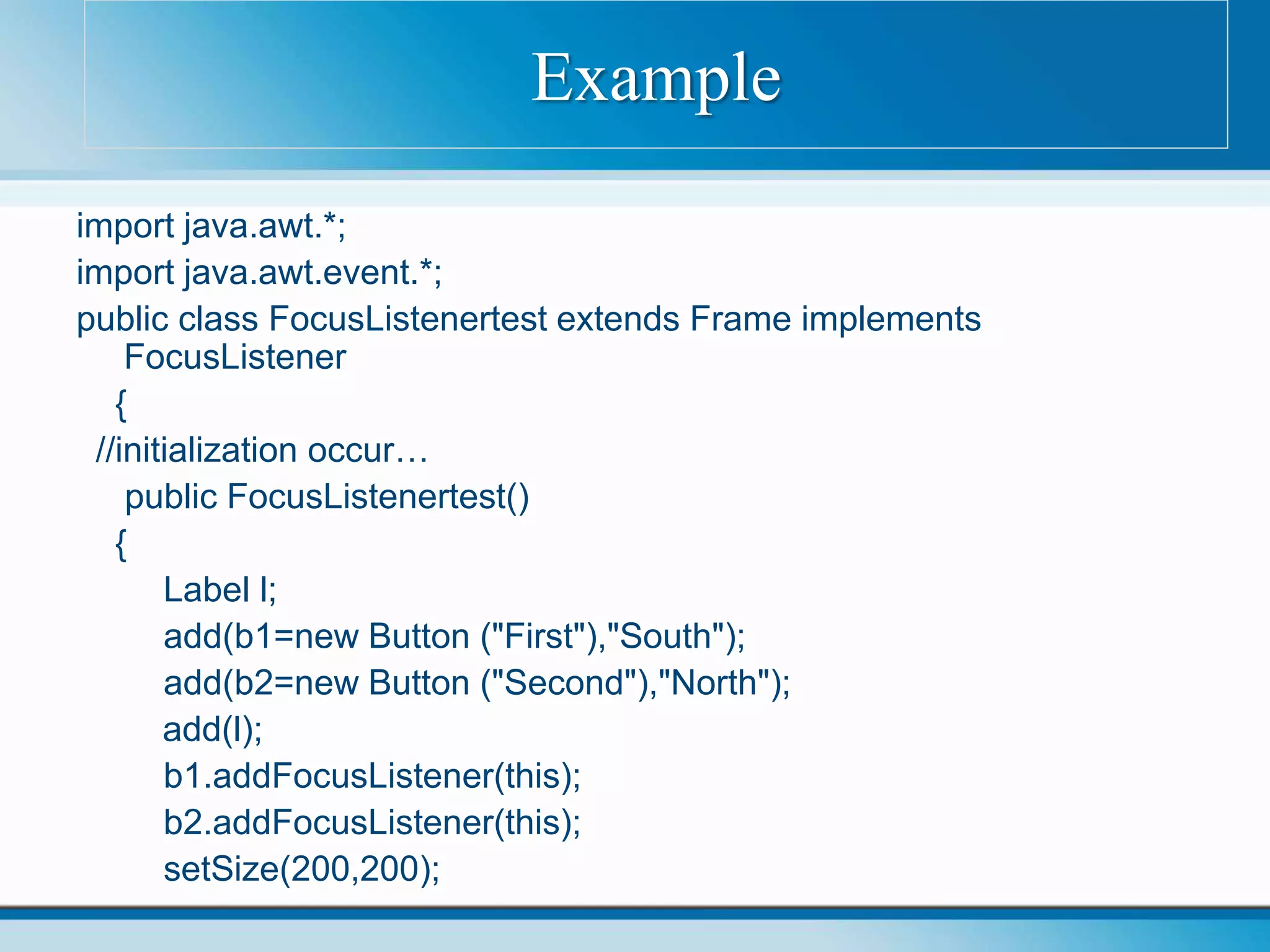 JAVA AWT | PPTX