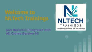 Java Backend Trainings Session 24 - Introduction.pptx