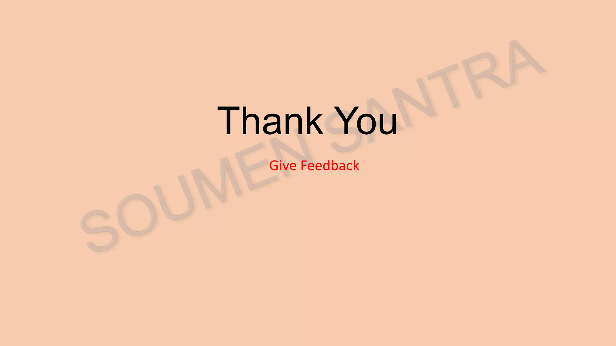 Thank You Give Feedback 