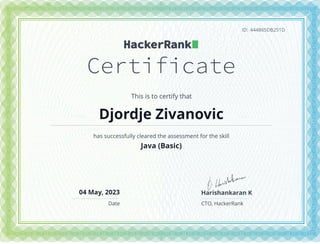 HackerRank Java (Basic)