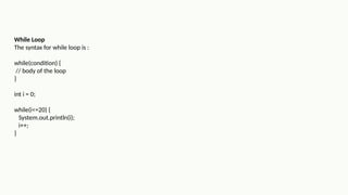 core java advanced topic for practice with examples | PPTX