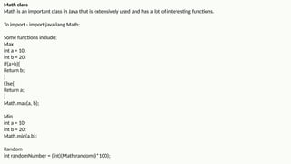 core java advanced topic for practice with examples | PPTX