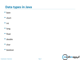 Session 06 - Java Basics | PPT