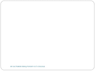 BY LECTURER SURAJ PANDEY CCT COLLEGE
 