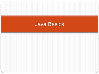 Java basics | PPT