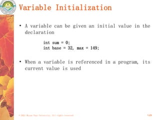 College Initialization Java Basics.ppt