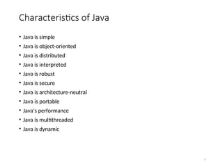 Java Basics: Introduction to java programming | PPT