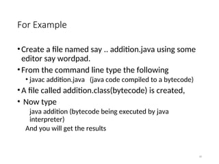 Java Basics: Introduction to java programming | PPT