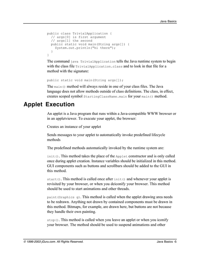 Java basics notes | PDF