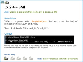 Java basics variables | PPTX