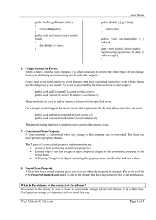 Java beans | PDF