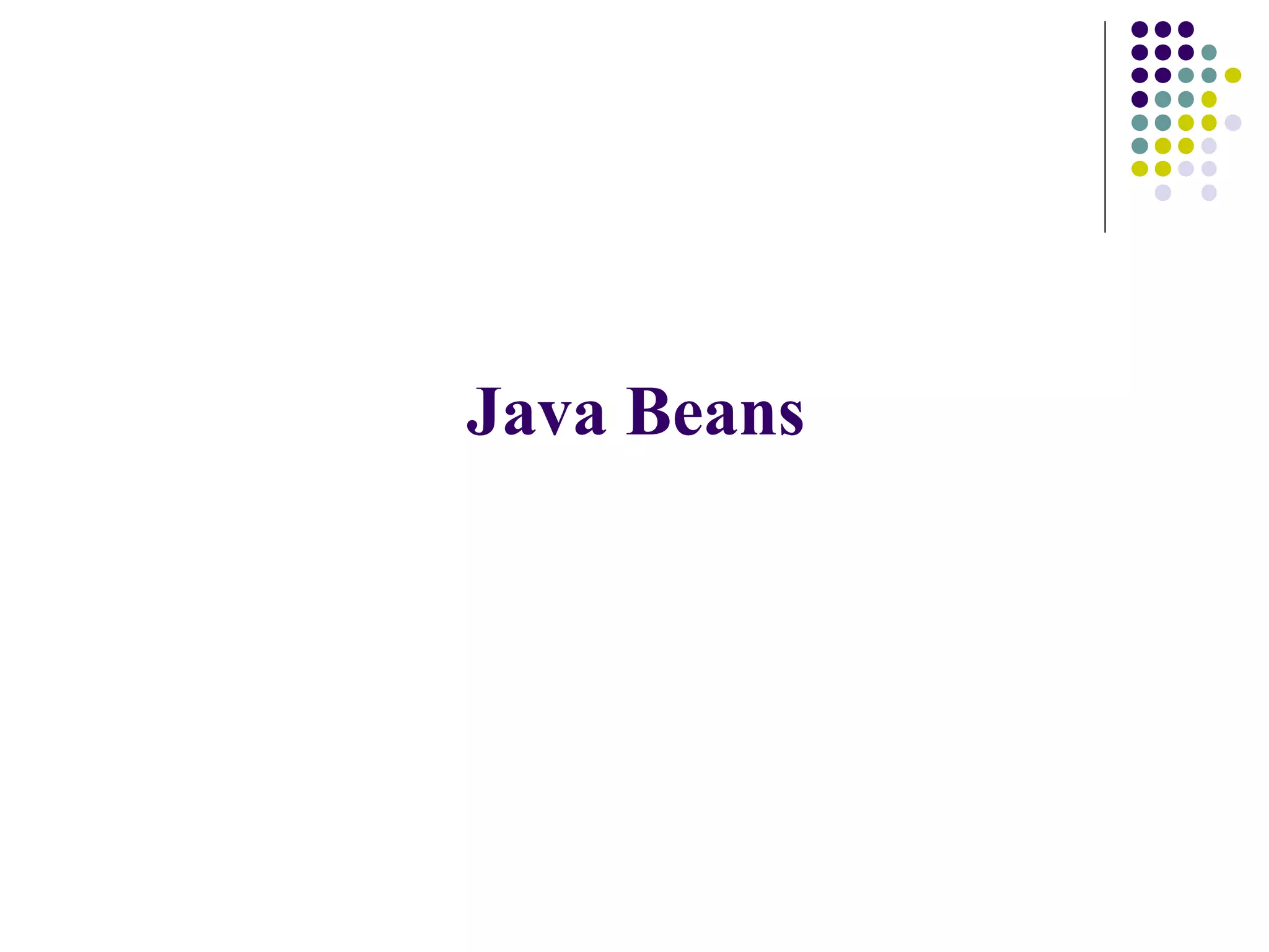 Java beans | PPT