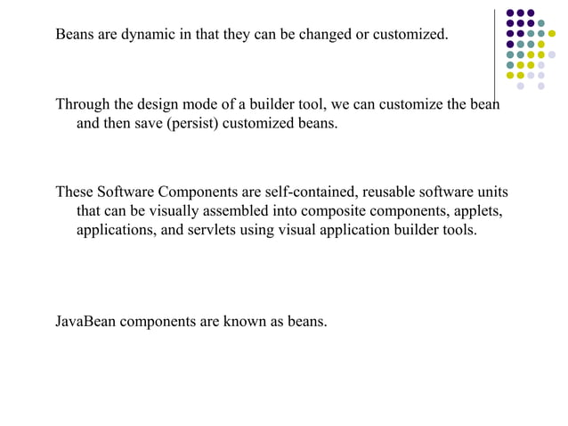 Java beans | PPT