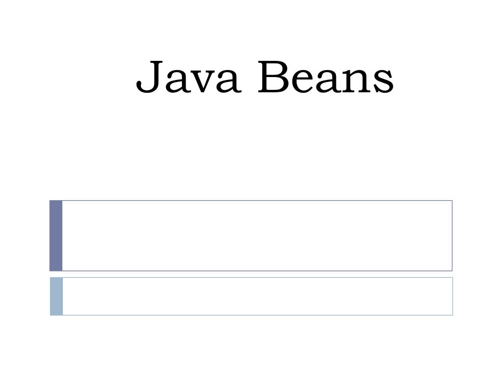 Java beans