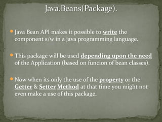 Java beans | PPT