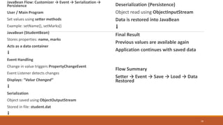 ADVANCED JAVA-JAVA BEANS-CUSTOMIZER-PERSISTENCE-SERIALIZATION | PDF