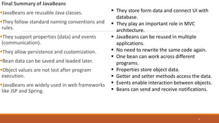 ADVANCED JAVA-JAVA BEANS-CUSTOMIZER-PERSISTENCE-SERIALIZATION | PDF