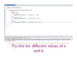 Try this for different values of a
              and b
 