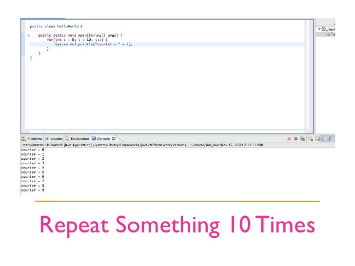 Java Building Blocks