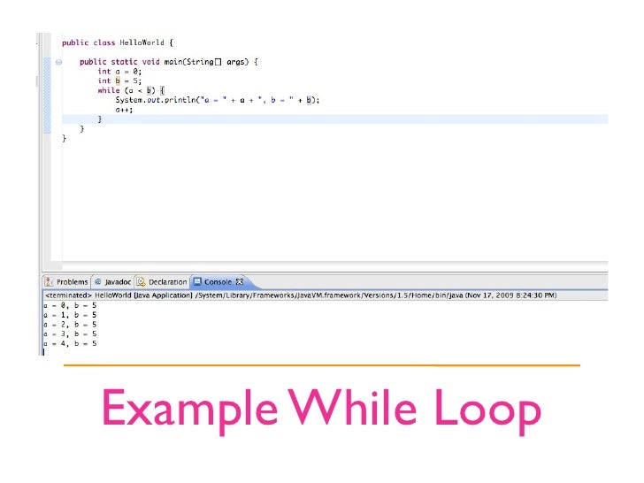 Java Building Blocks