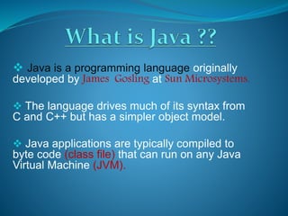 Java byte code presentation | PPT