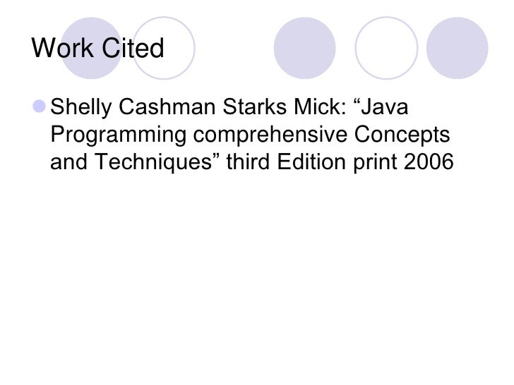 work cited calculator