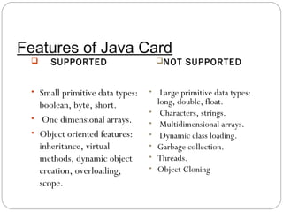 Java card technology Slide 9