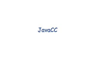 JavaCC 