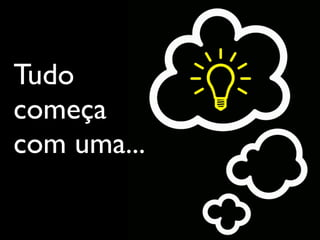 Tudo
começa
com uma...
 