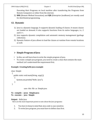 Comprehensive Introduction to Java Programming Language and Its ...