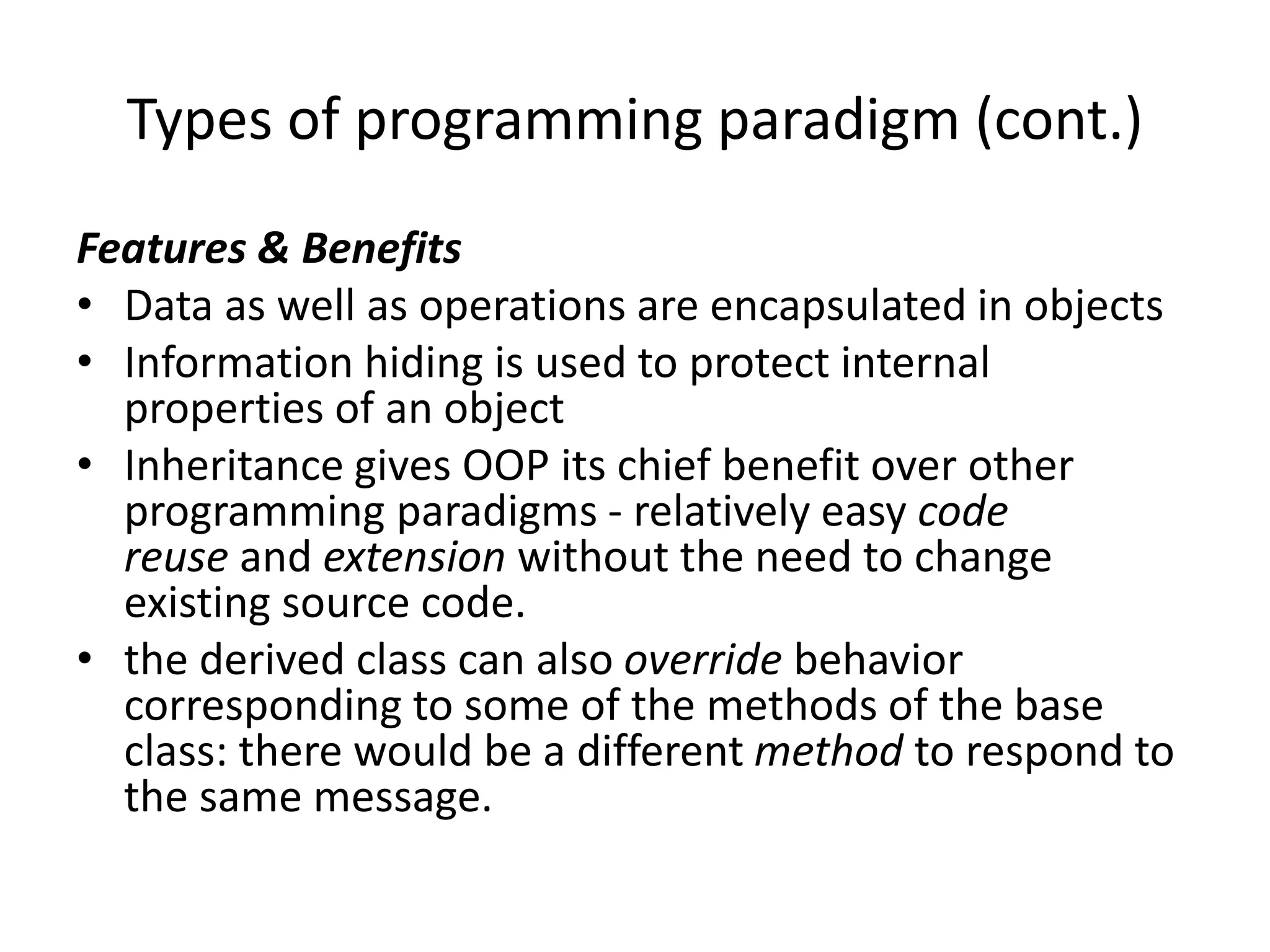 object oriented programming examples | PPT