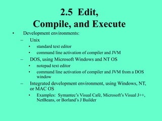 Java Chapter 2 Overview.ppt