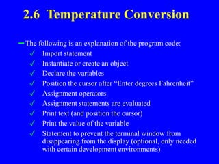 Java Chapter 2 Overview.ppt