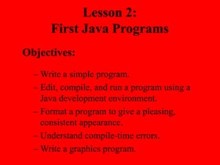Java Chapter 2 Overview.ppt