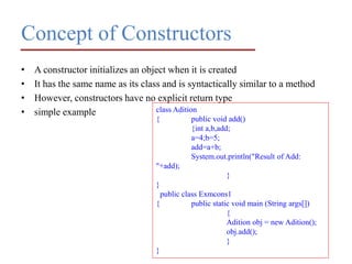Java class,object,method introduction | PPT