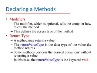 Java class,object,method introduction | PPT
