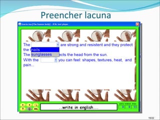 Preencher lacuna 16/22 