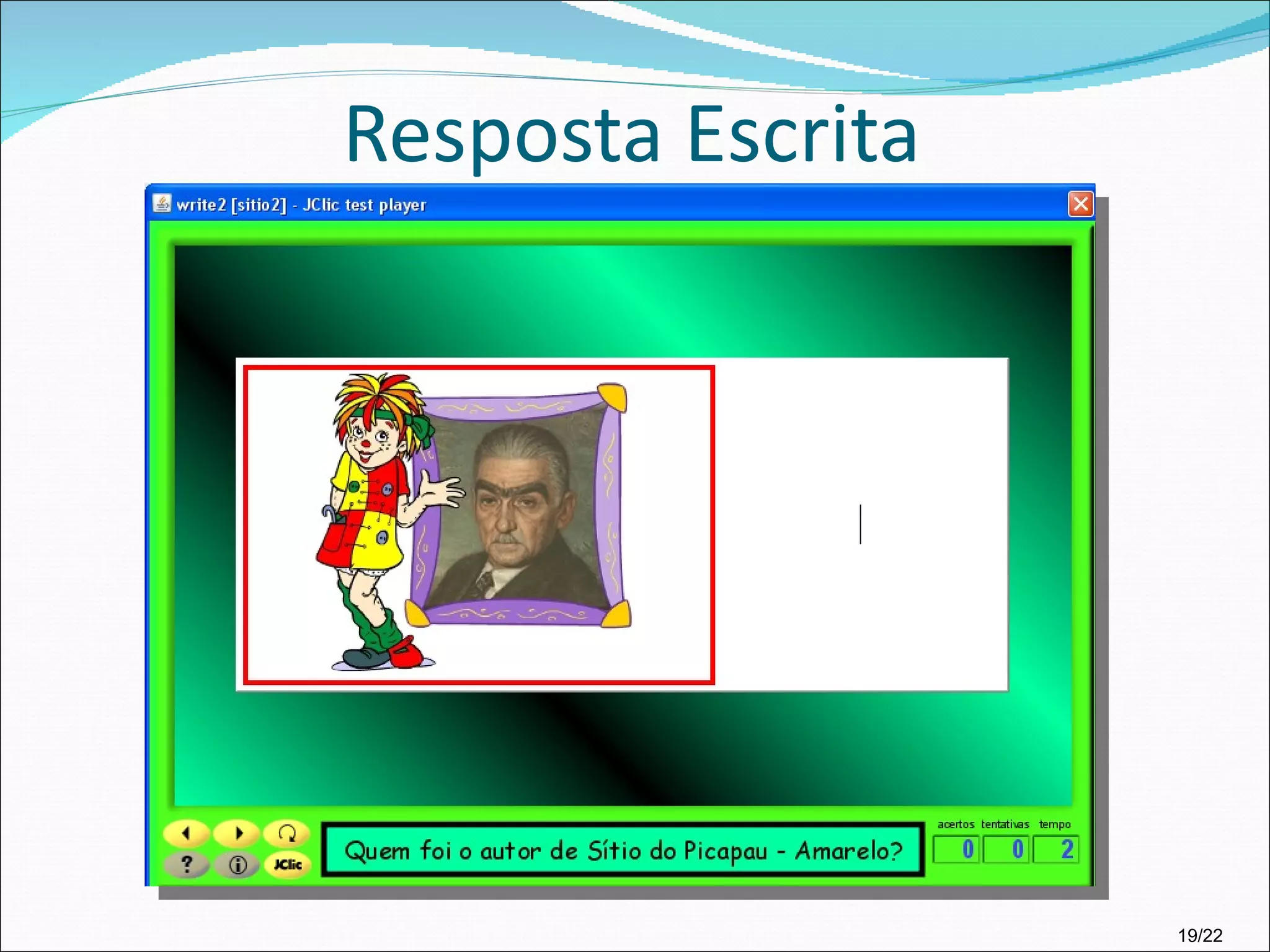 Resposta Escrita 19/22 