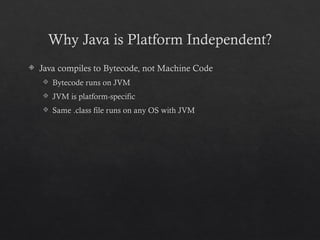 understanding how java code runs behind the scenes |... Java_Code_Execution_Process_Presentation.pptx