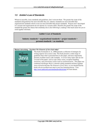 Javacodingstandards | PDF