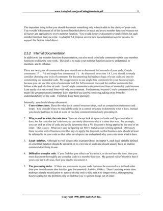 Javacodingstandards | PDF