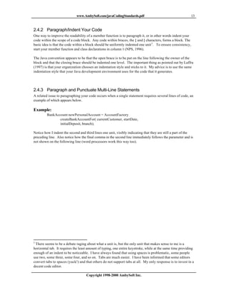 Javacodingstandards | PDF