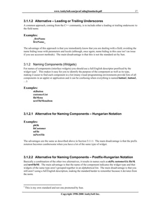 Javacodingstandards | PDF