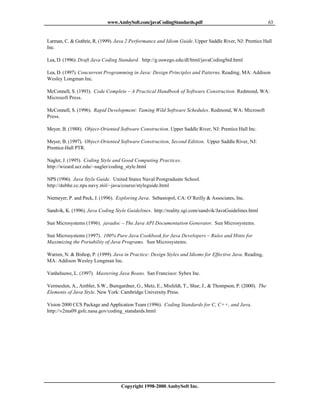 Javacodingstandards | PDF