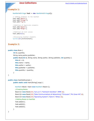 Java collections | PDF